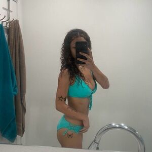 Turquoise 2 piece bikini